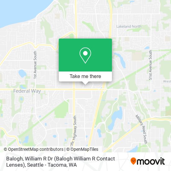 Balogh, William R Dr (Balogh William R Contact Lenses) map