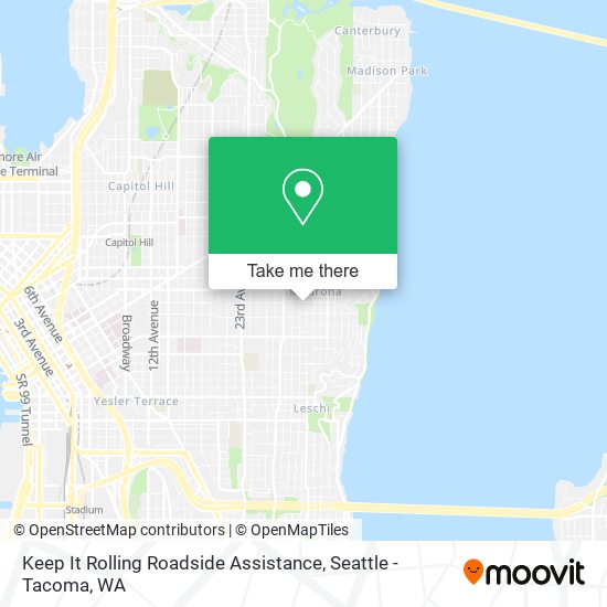 Mapa de Keep It Rolling Roadside Assistance