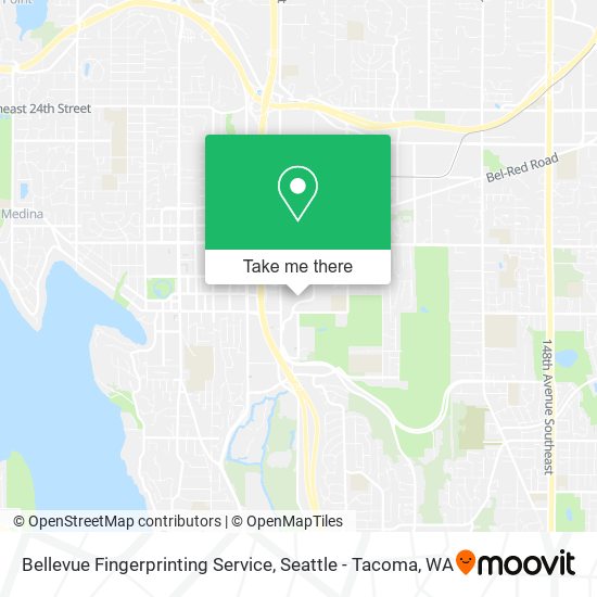 Mapa de Bellevue Fingerprinting Service