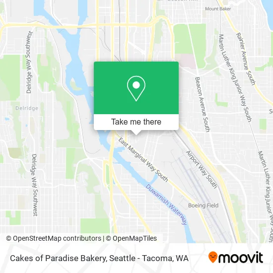 Mapa de Cakes of Paradise Bakery