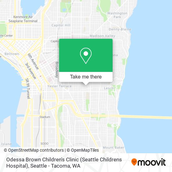 Mapa de Odessa Brown Children's Clinic (Seattle Childrens Hospital)