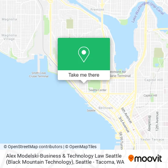 Alex Modelski-Business & Technology Law Seattle (Black Mountain Technology) map