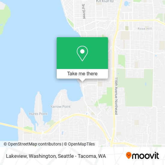 Mapa de Lakeview, Washington