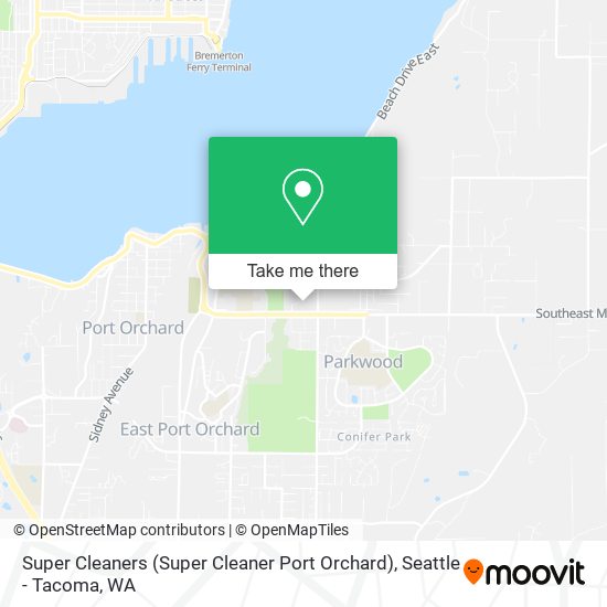 Super Cleaners (Super Cleaner Port Orchard) map