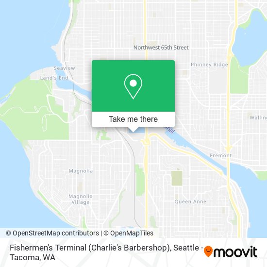 Mapa de Fishermen's Terminal (Charlie's Barbershop)