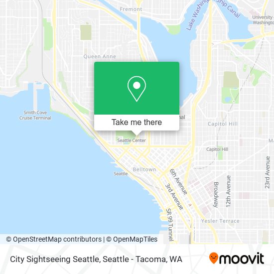 Mapa de City Sightseeing Seattle
