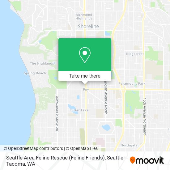 Mapa de Seattle Area Feline Rescue (Feline Friends)