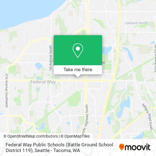 Federal Way Public Schools (Battle Ground School District 119) map