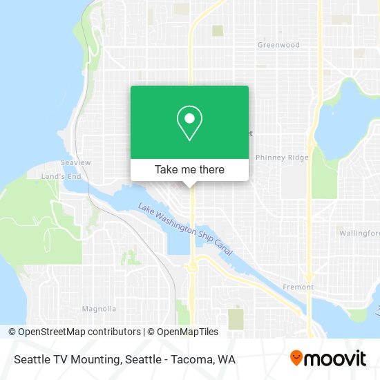 Seattle TV Mounting map