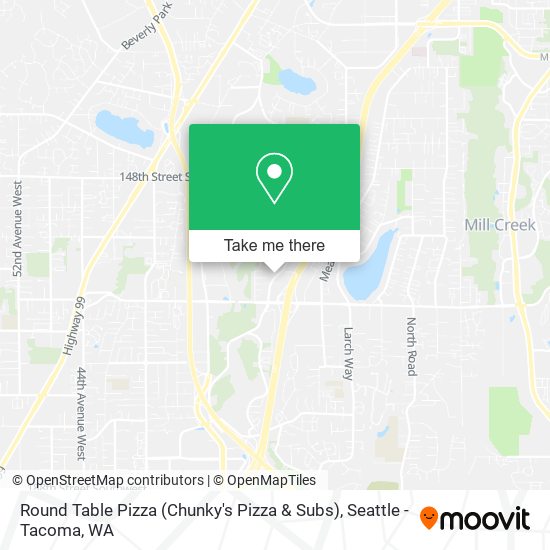 Round Table Pizza (Chunky's Pizza & Subs) map