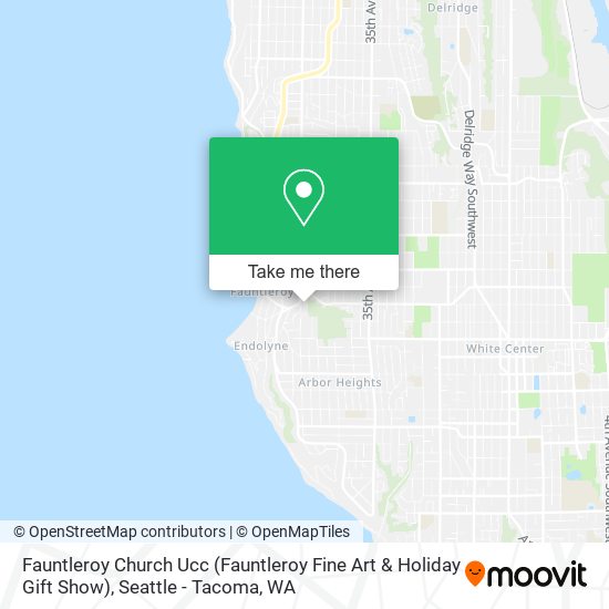 Fauntleroy Church Ucc (Fauntleroy Fine Art & Holiday Gift Show) map