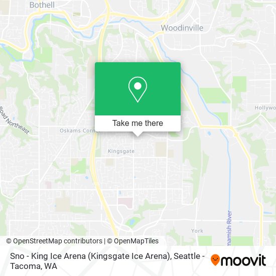 Mapa de Sno - King Ice Arena (Kingsgate Ice Arena)