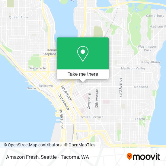 Mapa de Amazon Fresh