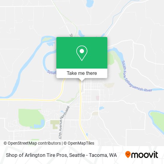 Shop of Arlington Tire Pros map