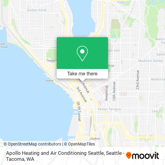 Mapa de Apollo Heating and Air Conditioning Seattle