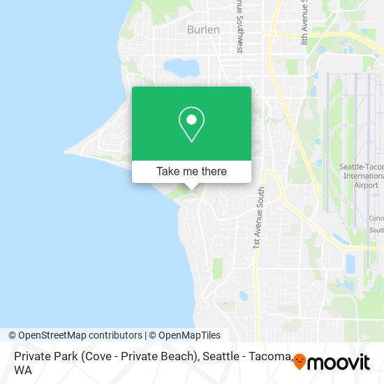 Mapa de Private Park (Cove - Private Beach)