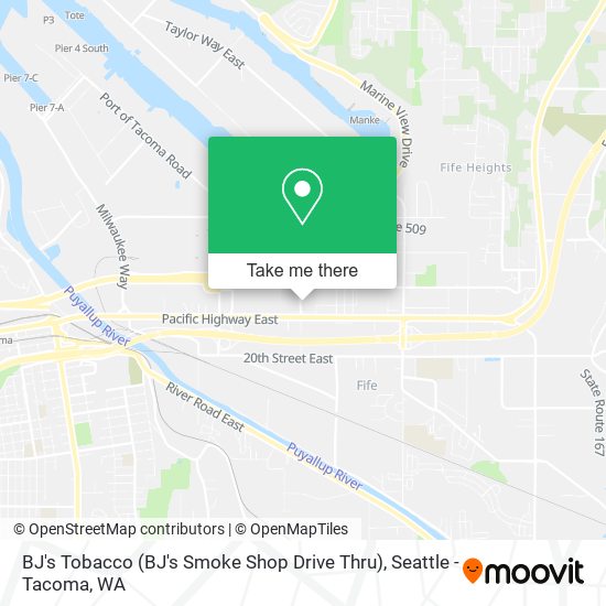 Mapa de BJ's Tobacco (BJ's Smoke Shop Drive Thru)