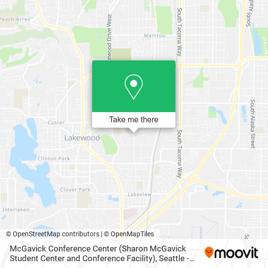 McGavick Conference Center (Sharon McGavick Student Center and Conference Facility) map