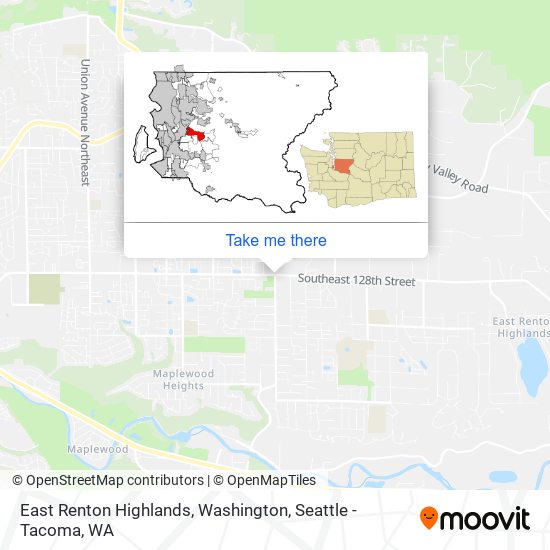 East Renton Highlands, Washington map