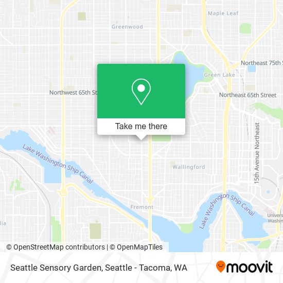 Mapa de Seattle Sensory Garden