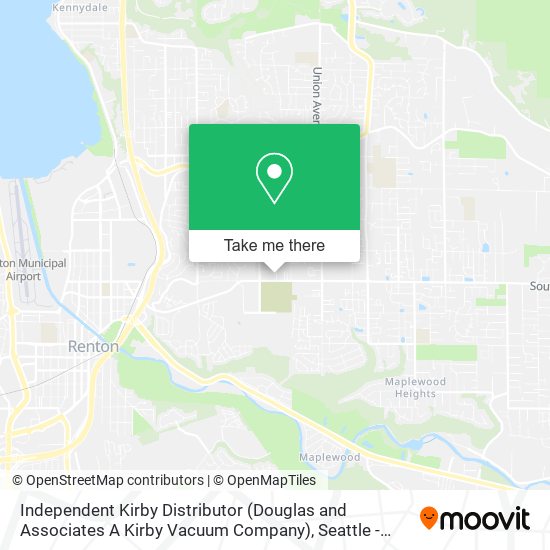 Mapa de Independent Kirby Distributor (Douglas and Associates A Kirby Vacuum Company)