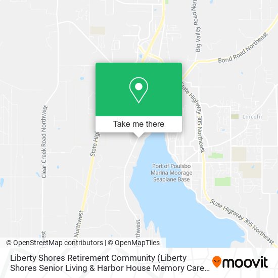 Liberty Shores Retirement Community map