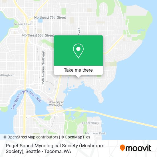 Mapa de Puget Sound Mycological Society (Mushroom Society)