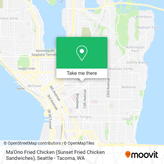 Mapa de Ma'Ono Fried Chicken (Sunset Fried Chicken Sandwiches)