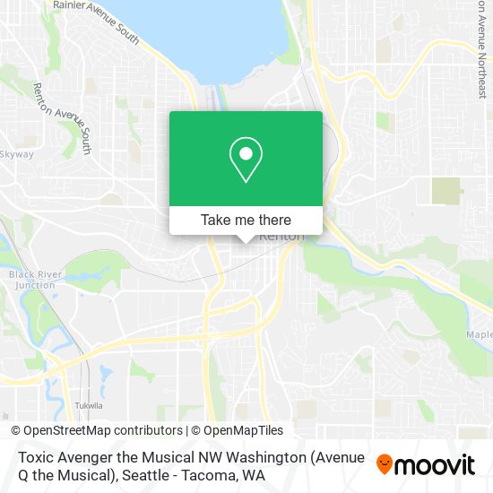 Toxic Avenger the Musical NW Washington (Avenue Q the Musical) map