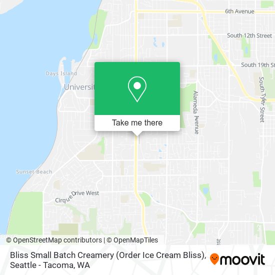 Bliss Small Batch Creamery (Order Ice Cream Bliss) map