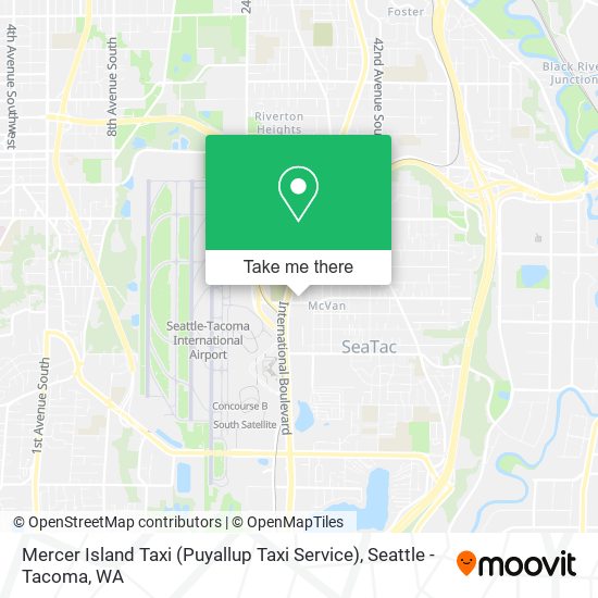 Mercer Island Taxi (Puyallup Taxi Service) map