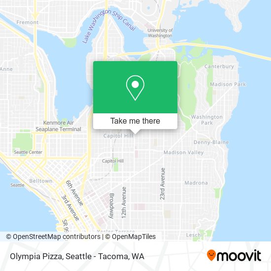Olympia Pizza map