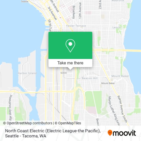 Mapa de North Coast Electric (Electric League-the Pacific)