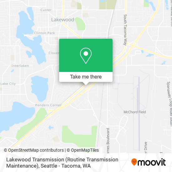 Mapa de Lakewood Transmission (Routine Transmission Maintenance)