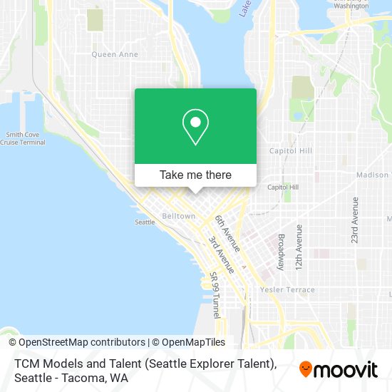 TCM Models and Talent (Seattle Explorer Talent) map