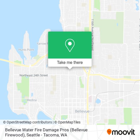 Bellevue Water Fire Damage Pros (Bellevue Firewood) map