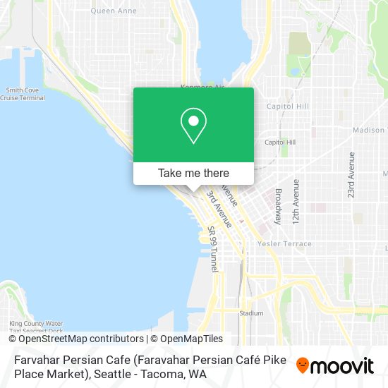 Farvahar Persian Cafe (Faravahar Persian Café Pike Place Market) map