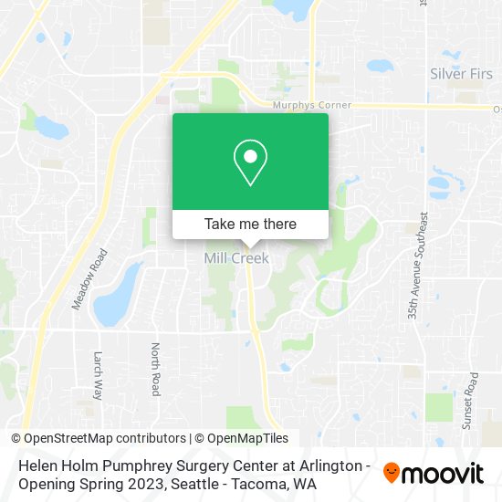 Mapa de Helen Holm Pumphrey Surgery Center at Arlington - Opening Spring 2023