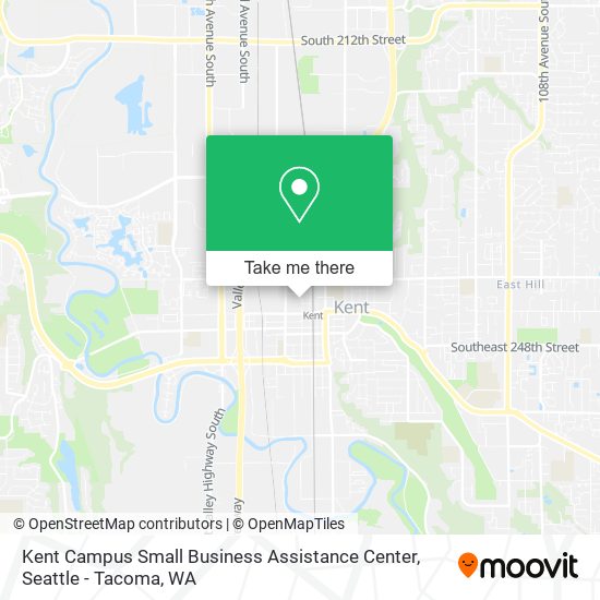 Mapa de Kent Campus Small Business Assistance Center