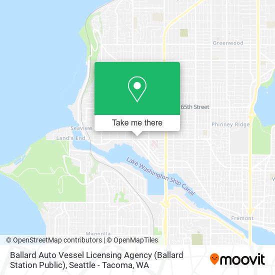 Mapa de Ballard Auto Vessel Licensing Agency (Ballard Station Public)