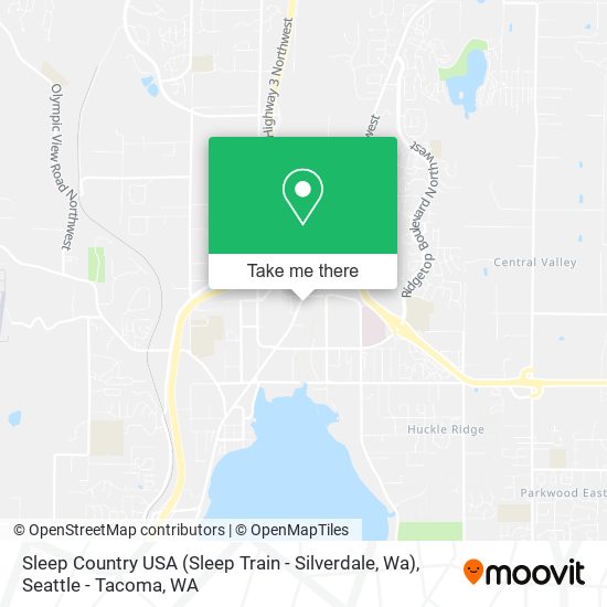 Sleep Country USA (Sleep Train - Silverdale, Wa) map