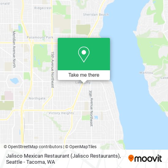 Mapa de Jalisco Mexican Restaurant (Jalisco Restaurants)