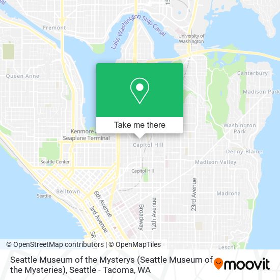 Seattle Museum of the Mysterys map