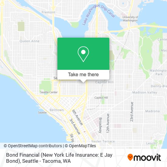 Mapa de Bond Financial (New York Life Insurance: E Jay Bond)