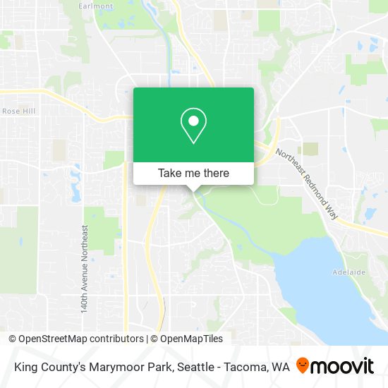 King County's Marymoor Park map