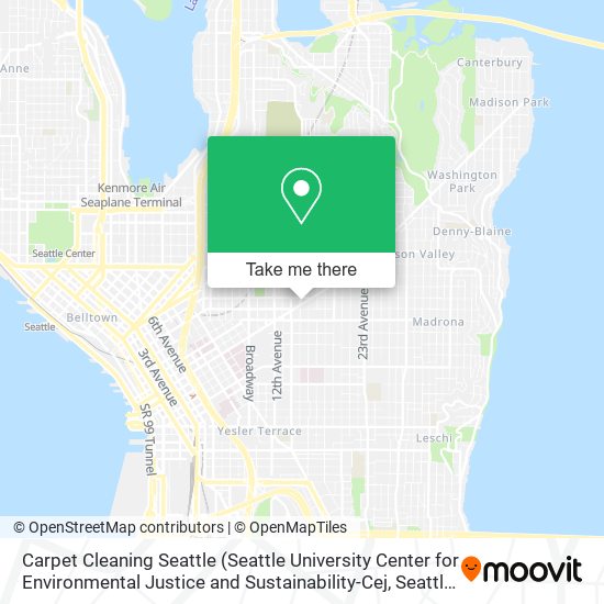 Mapa de Carpet Cleaning Seattle