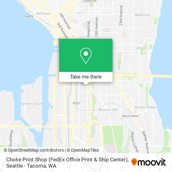 Mapa de Choke Print Shop (FedEx Office Print & Ship Center)