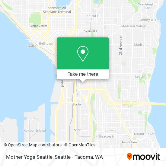 Mapa de Mother Yoga Seattle