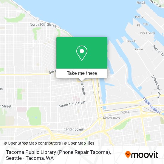 Tacoma Public Library (Phone Repair Tacoma) map