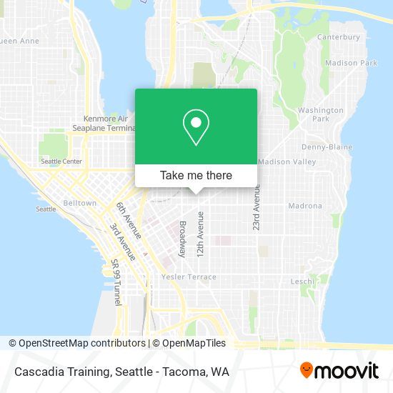 Mapa de Cascadia Training